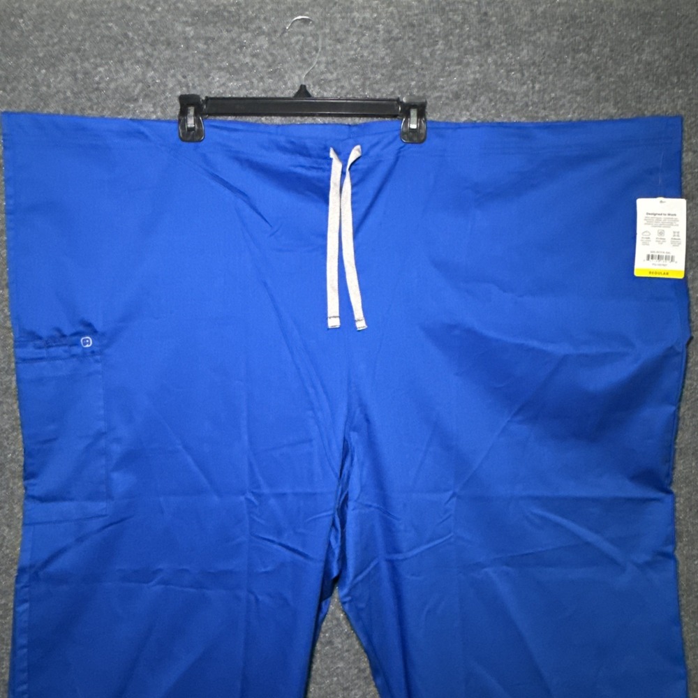 Wonder Men's Modern Fit Royal Blue Scrubs Size 5X NWT